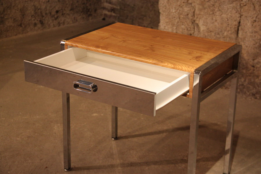 Stratifié Orme et chrome