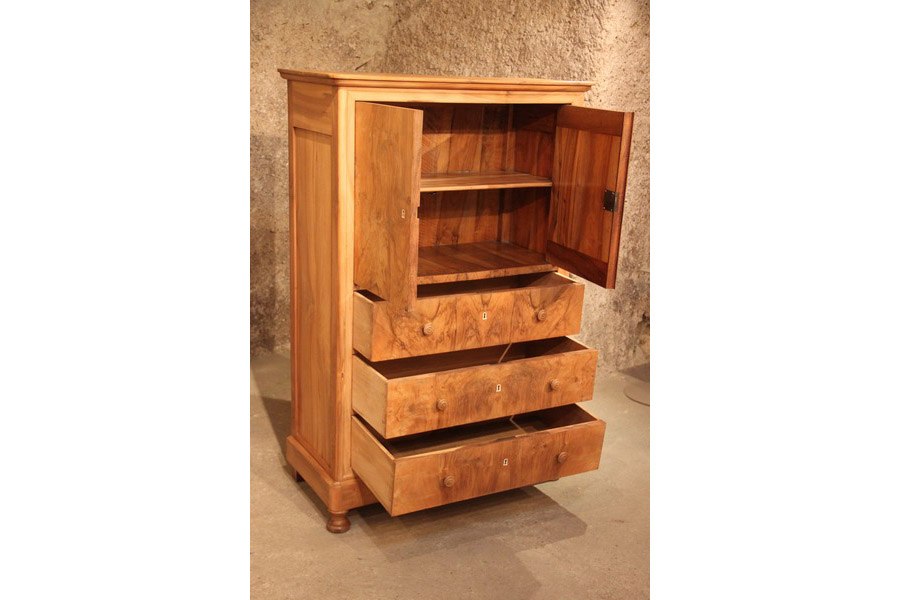 Meuble salon buffet commode noyer