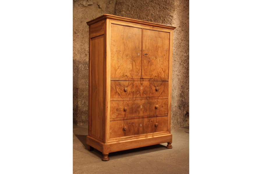 Meuble salon buffet commode noyer